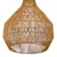 Found & Fable Neutral Rope Plug-In Pendant Light, 15.5"