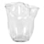 Willow Crossley Pie Crust Edge Clear Glass Vase, 4"
