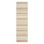 (E456) Honeybloom Lester Natural Striped Runner, 2x7