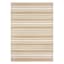(E456) Honeybloom Lester Natural Striped Outdoor Area Rug, 5x7