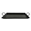 Found & Fable Black Metal Serving Tray with Handles