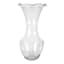Willow Crossley Clear Glass Pie Crust Vase, 21.5"