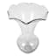 Willow Crossley Clear Glass Pie Crust Vase, 21.5"