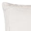 Providence Grey Four Corner Frame Stitch Cotton Throw Pillow, 20"