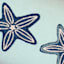 Ty Pennington Blue Star Fish Trio Embroidered Throw Pillow, 14x24
