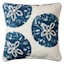 Ty Pennington Navy Sand Dollar Embroidered Throw Pillow, 20"