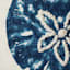 Ty Pennington Navy Sand Dollar Embroidered Throw Pillow, 20"