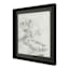 Providence Glass Framed Sketch Print Wall Decor, 14"