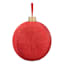 2-Piece Red Tinsel Ornament Set, 12"
