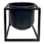 Laila Ali Black Metal Planter Stand, 5.5"