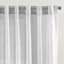 Metallic White Luxe Sheer Curtain Panel, 84"