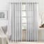 Metallic White Luxe Curtain Panel, 95"