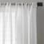 White Pinstriped Sheer Curtain Panel, 63"