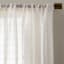 Natural Pinstriped Sheer Curtain Panel, 63"