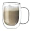 Set of 2 Barista Double Wall Coffee Mugs, 12oz