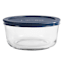 16-Piece Glass Food Storage Container Set, Blue