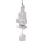 Found & Fable White Buddha Wind Chime, 12"