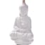 Found & Fable White Buddha Wind Chime, 12"