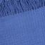 Providence Blue Waffle Woven Fringe Throw Blanket, 50x60