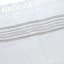 Found & Fable White Waffle Natural Striped Fringe Throw Blanket, 50x60