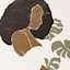 Lady & Leaves Canvas Wall Art, 12x16