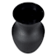 Matte Black Glass Vase, 8"