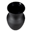 Matte Black Glass Vase, 9"