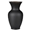 Matte Black Glass Vase, 11"