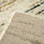 (C99) Sedona Ivory Abstract Design Shag Area Rug, 5x7