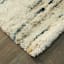 (C99) Sedona Ivory Abstract Design Shag Area Rug, 8x10