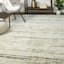 (C99) Sedona Ivory Abstract Design Shag Area Rug, 8x10