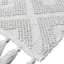 Ivory High-Low Diamond Handwoven Accent Rug, 2x4