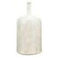 Emily White Ceramic Bottle Vase, 9.5"