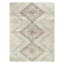 (C121) Found & Fable Sedona Multicolor Diamond Design Shag Area Rug, 5x7