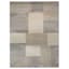 (A444) Siroc Neutral Blocks Area Rug, 8x10