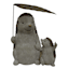 Honeybloom Mom & Baby Hedgehog Outdoor Garden Statue, 14.5"