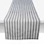 Honeybloom Ash Striped Table Runner, 72x13