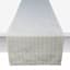Honeybloom Almond Striped Table Runner, 72"