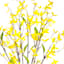 Yellow Forsythia Floral Stem, 23"
