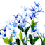 Blue Freesia Floral Bush, 21"