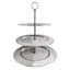 Silver 3-Tier Round Wedding Server