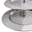 Silver 3-Tier Round Wedding Server