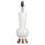 Providence White Brass Ceramic Table Lamp Base, 19"