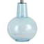 Laila Ali Light Blue Glass Round Accent Lamp Base, 16"