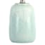 Found & Fable Teal Textured Ceramic Gourd Accent Lamp with Shade, 13"