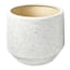 Laila Ali White Speckled Modern Tapered Ceramic Pot, 14"