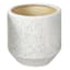 Laila Ali White Speckled Modern Tapered Ceramic Pot, 11"