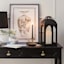 Providence Black Metal Arch Lantern, 17"