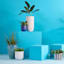 Japi Off-White Tall Fluted Outdoor Planter, Small