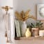 Honeybloom Whitewashed Wooden Bead Garland, 58"